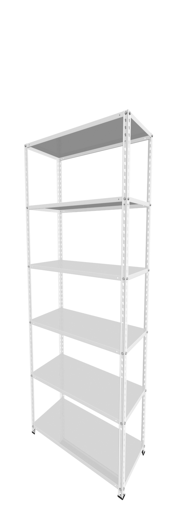 Metalna Polica A 250x090x40/6 Bela