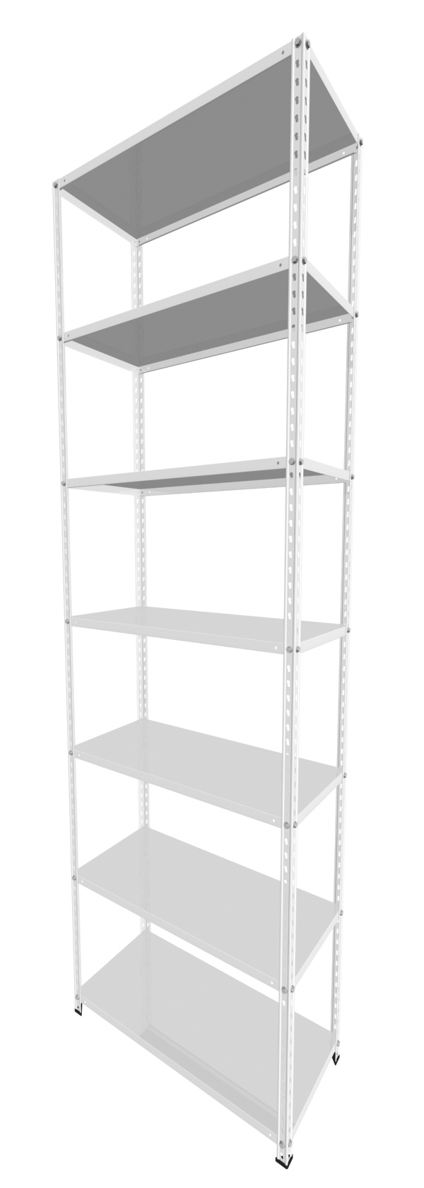 Metalna Polica A 300x090x40/7 Bela