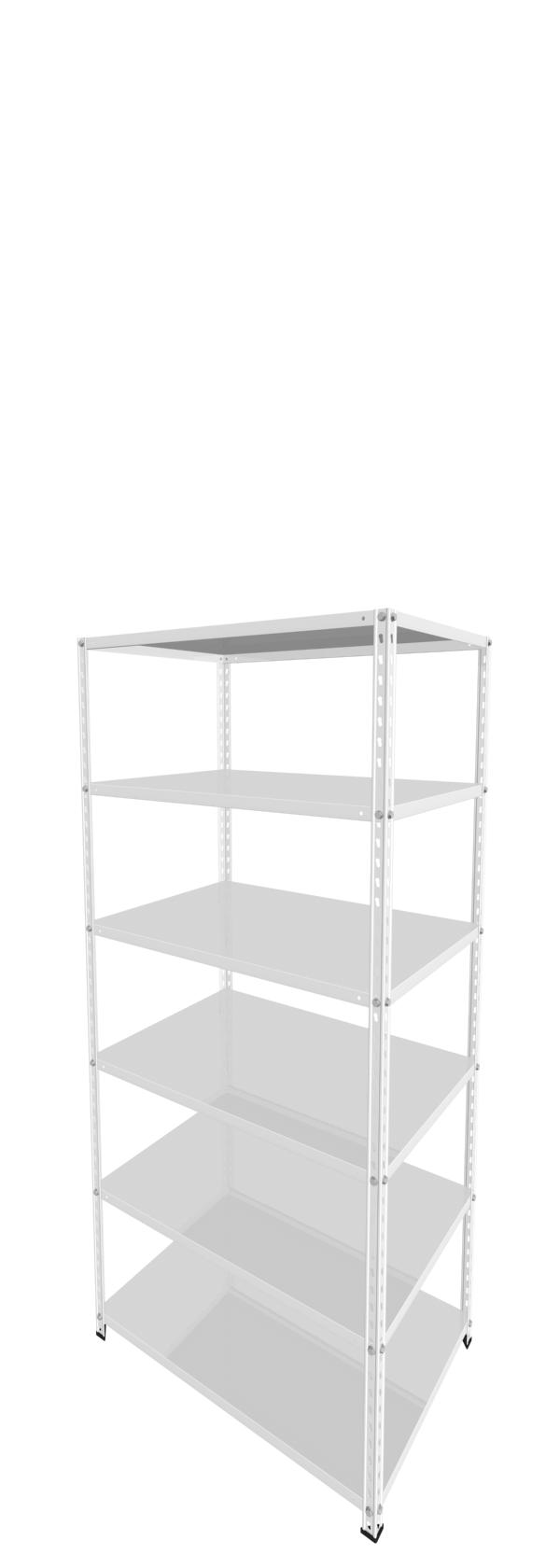Metalna Polica B 200x090x60/6 Bela