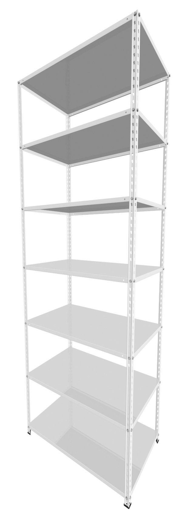 Metalna Polica B 300x100x60/7 Bela