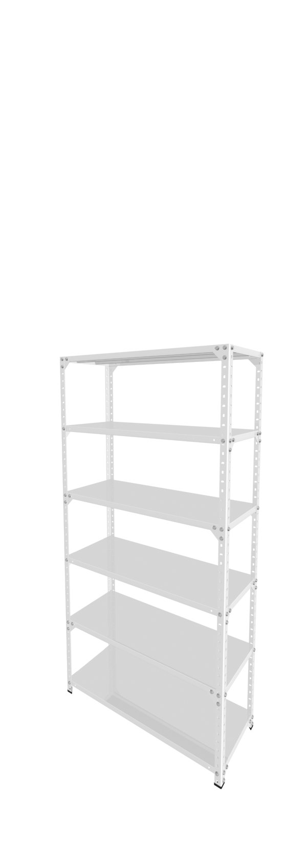 Metalna Polica C 200x100x40/6 Bela