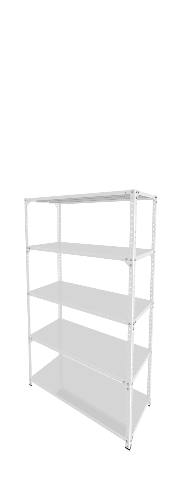 Metalna Polica C 200x115x50/5 Bela