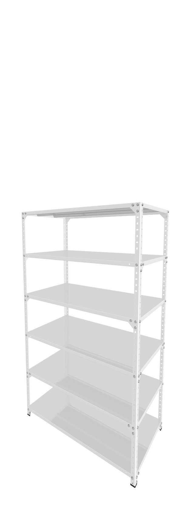 Metalna Polica C 200x115x60/6 Bela