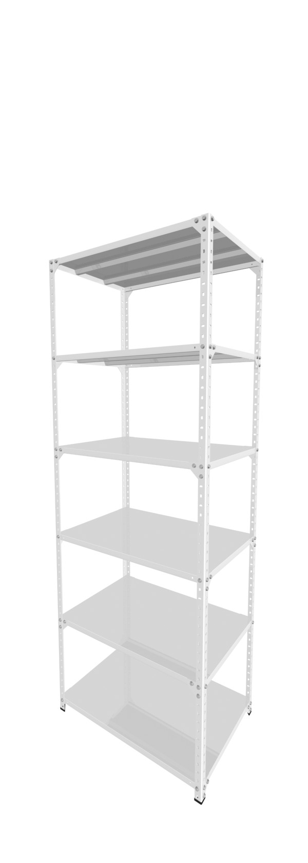Metalna Polica C 250x090x60/6 Bela