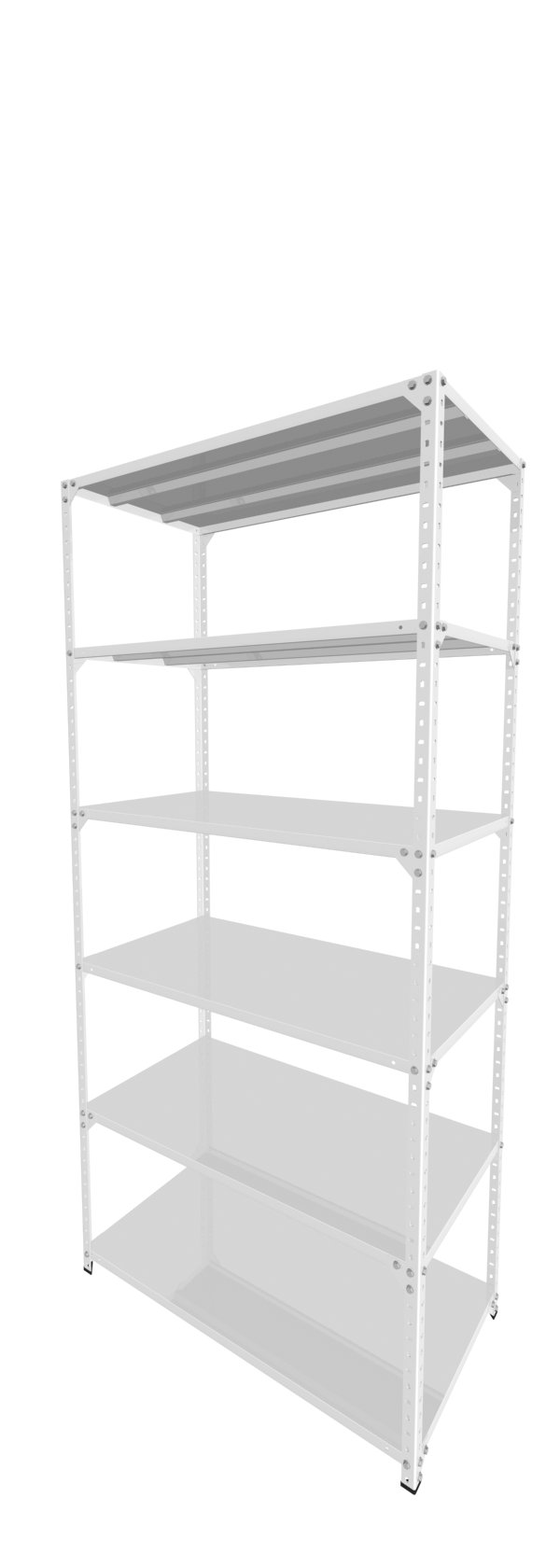Metalna Polica C 250x115x60/6 Bela