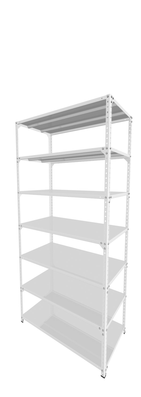 Metalna Polica C 250x115x60/7 Bela