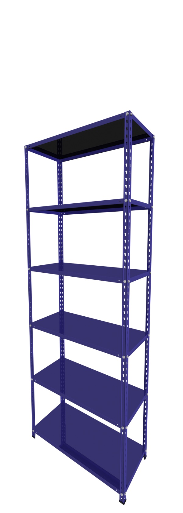 Metalna Polica A 250x090x40/6 Plava