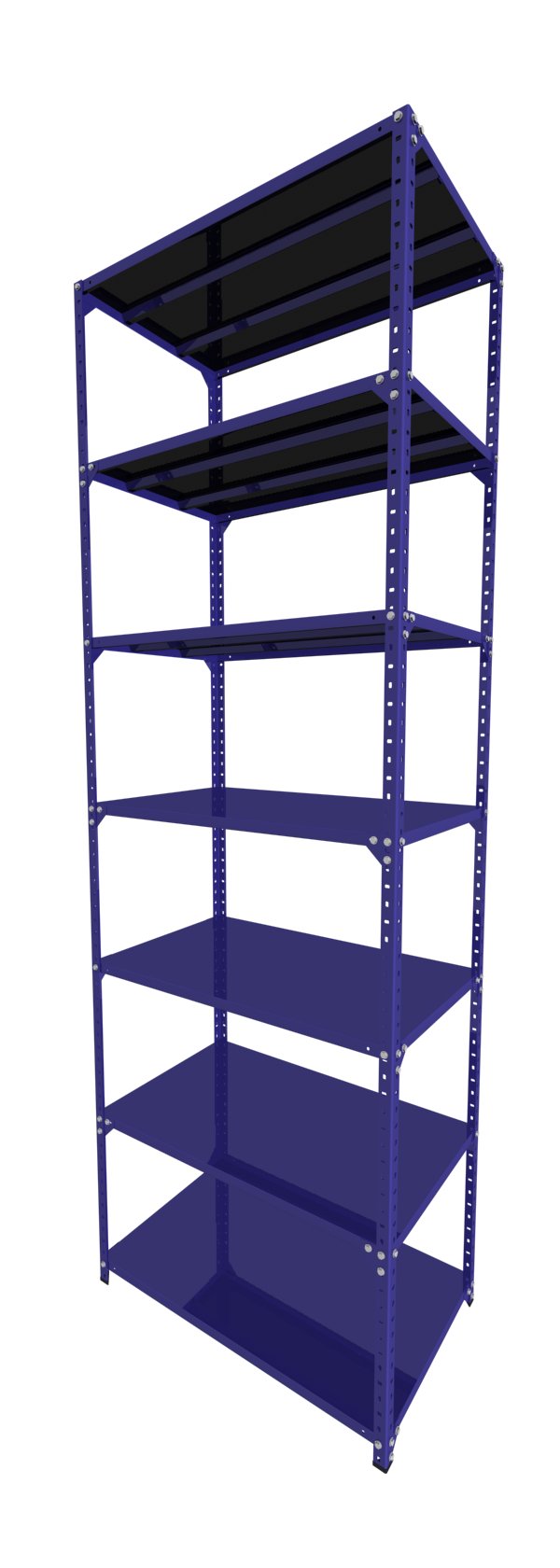 Metalna Polica C 300x100x60/7 Plava