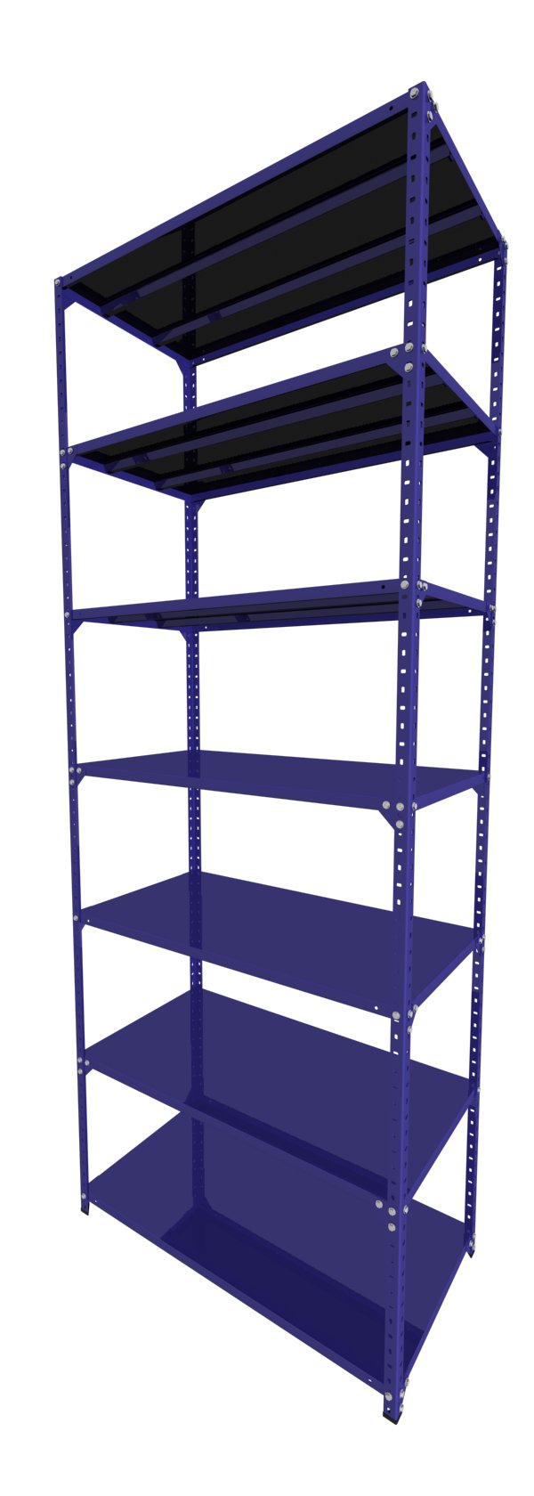 Metalna Polica C 300x115x60/7 Plava