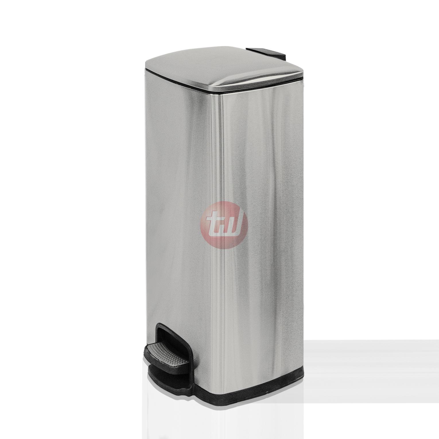 Bin with pedal 30L-inox