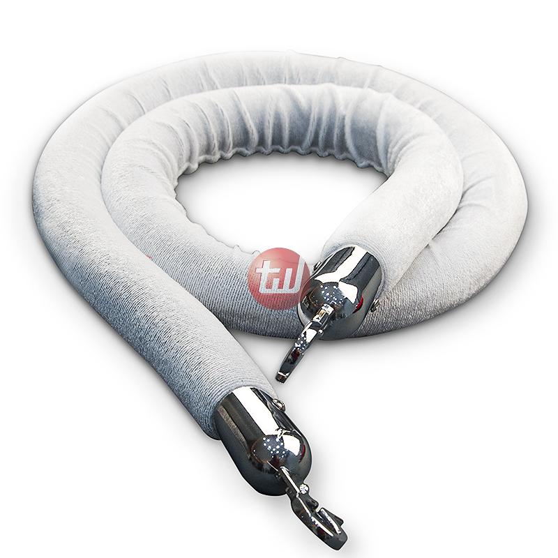 Konopac 1500 mm - velur beli - silver