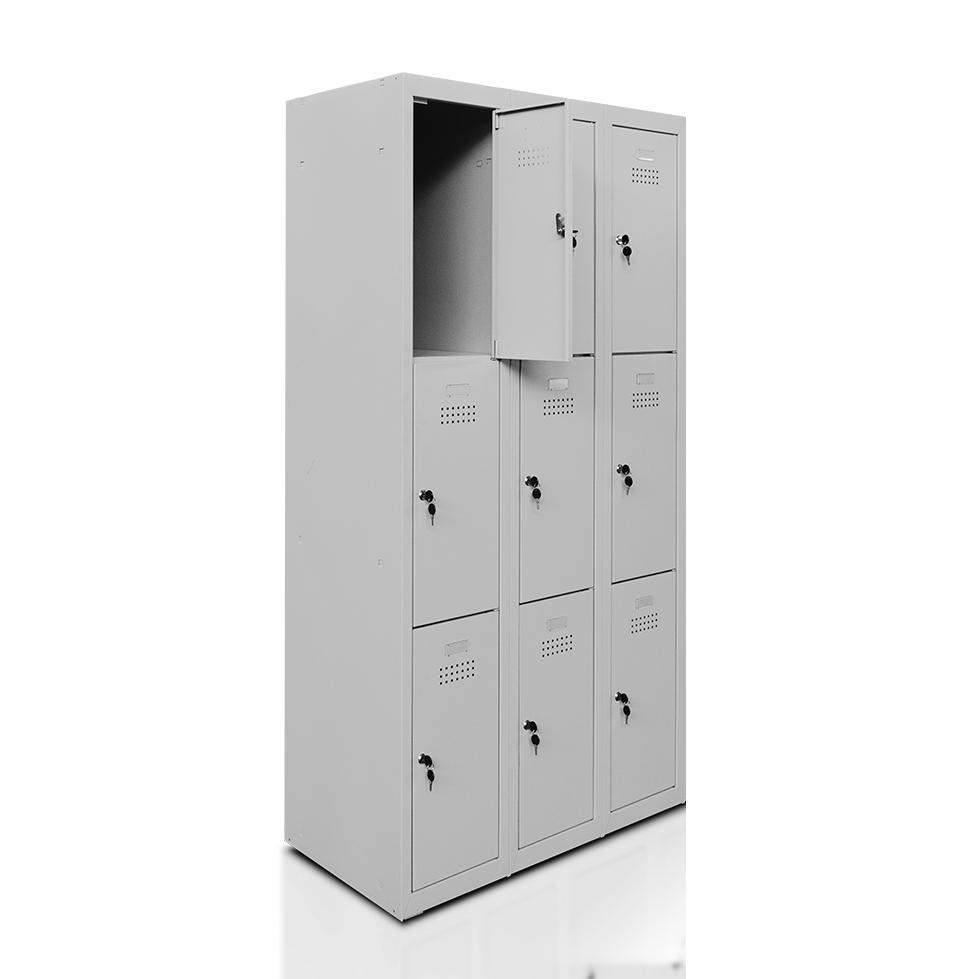 Metal Locker 3x3 9 Partition